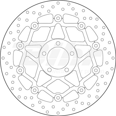 KAWASAKI 900 ZX 9R 02' - 04' DISCO FLOTANTE DELANTERO BREMBO KAWASAKI 900 ZX 9R 02' - 04' DISCO FLOTANTE DELANTERO BREMBO
